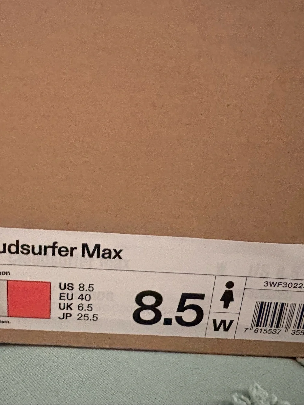 On Cloud Cloudsurfer Max Women’s 8.5 New In Box Ivory Coral - Picture 6 of 6